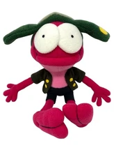 Amphibia Themed Handmade Sprig Plantar Plush Pink Frog Stuffed Animal Toy 14"
