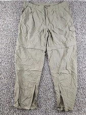 Ex Officio Mens Sz XL Convertible Nylon Pants Beige Hiking Zip Off Leg Shorts