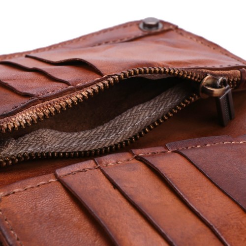 Handmade Wrinkle Wallet,Cow Leather Mens Wallets,Retro Leather Money Clips,3082 - Picture 7 of 8