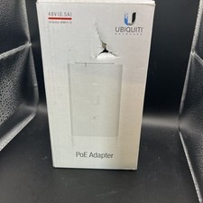 Ubiquiti Networks 48V 0.5A PoE Adapter Injector LAN White Wall Mount Ethernet