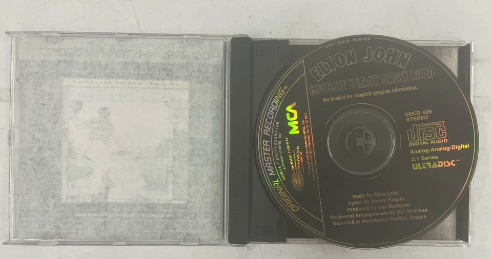 MFSL Elton John Goodbye Yellow Brick Road CD Used Foto 2 de 4