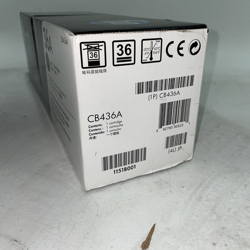 Genuine HP 36A Black CB436A Toner Cartridge - Picture 3 of 4