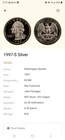 1997 S SILVER DCAM Proof Washington Quarter 25c From Proof Set 90% Silver