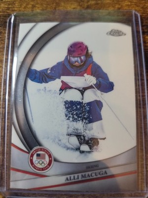 2026 Topps Chrome US Winter Olympics Alli Macuga #167 Skiing