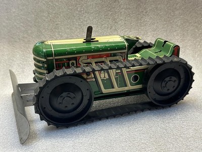 Vintage Marx Tinplate Litho Wind-up Sparkling Climbing Tractor 1950 s