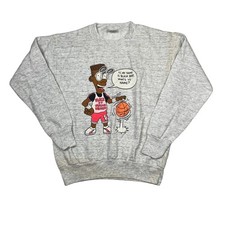Vintage 90s Simpsons Black Bart Basketball Cr...