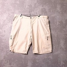 Marks & Spencer Cargo Shorts Mens W44 Regular Fit Stone Cotton Blend Outdoor