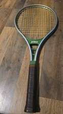 Vintage 80's Prince Green Classic Aluminum Tennis Racquet Racket 4 3/8