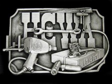 UC11166 NOS VINTAGE 1985  HESSTON CORPORATION WORKERS ASSOCIATION  BUCKLE