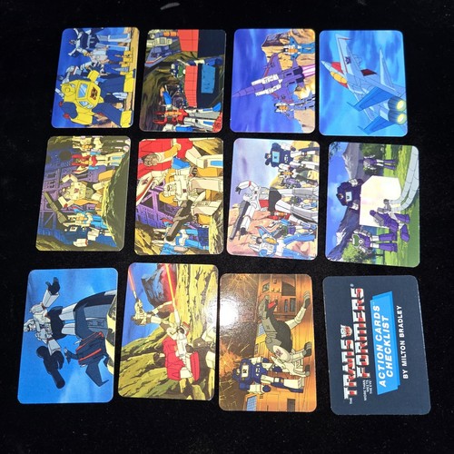 MINT 1985 TRANSFORMERS ACTION CARDS HASBRO Complete 192 Card Set 23 sticker - Picture 10 of 19