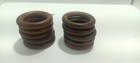 Wooden Curtain Rings X 10 With Eyelets 45mm Internal 75mm External Dark Brown #3