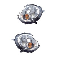 Halogen Scheinwerfer Set Links & Rechts H4 Chrom FüR Mini Mini Cabriolet Clubman