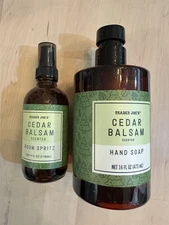 Cedar Balsam Scented HAND SOAP Room Spray from Trader Joes Holiday Christmas