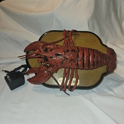 Big Mouth Larry Lobster Singing/Dancing Wall Art/Plaque, Has Charger  IT WORKS!!