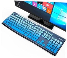 Keyboard Skin Cover for Logitech MK270 MK275 Logitech MK270/275/295 Ombre Blue