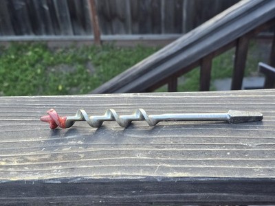 Irwin brace auger bit #13 NOS USA Carpenters tool 13/16'' X 9''