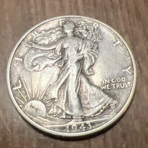 1943 Walking Liberty Half Dollar Silver Actual coin Good For Collection