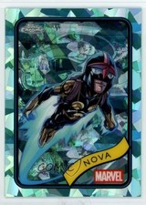 2025 Topps Chrome Marvel Comics Sapphire Aqua /75 Nova #23 13dr