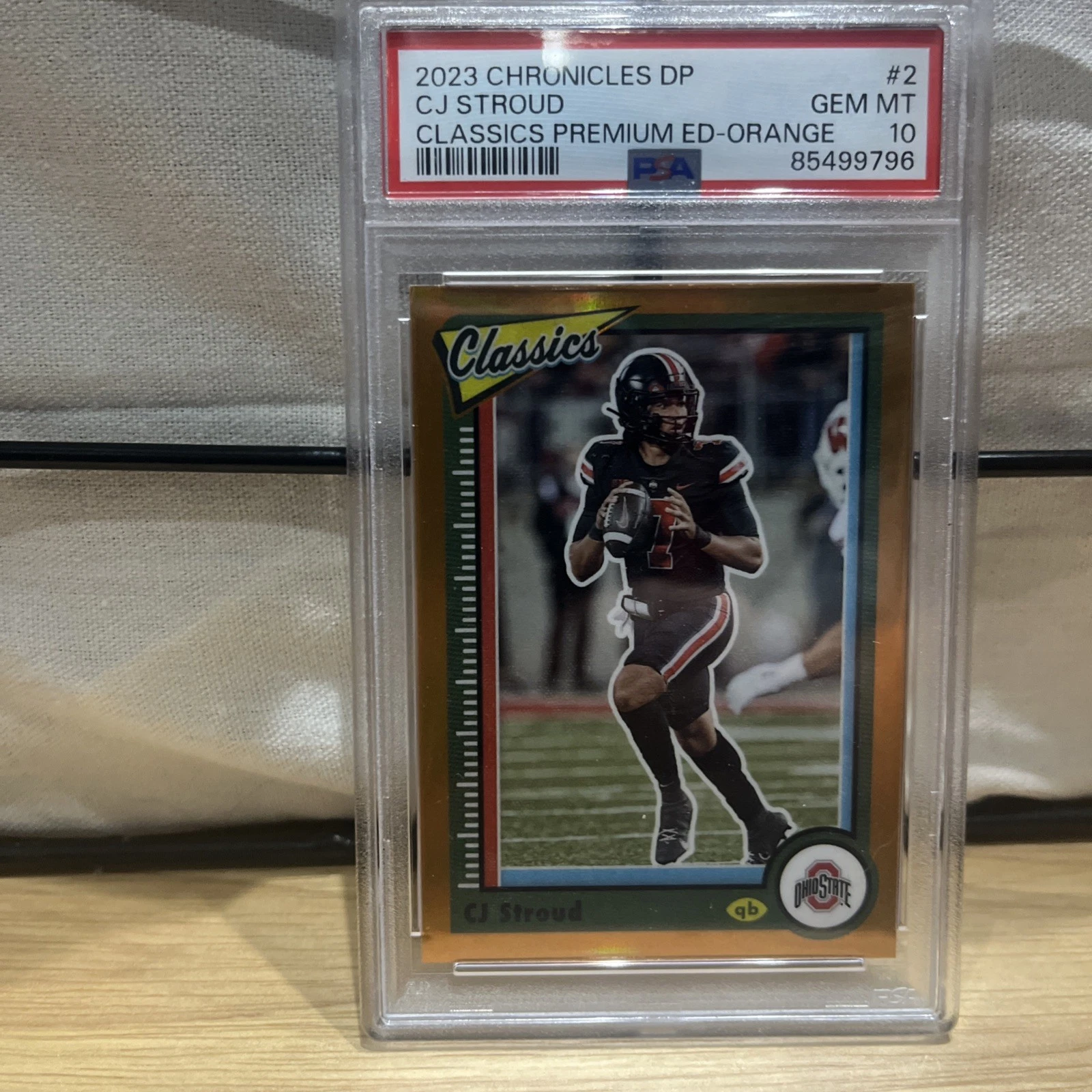 CJ Stroud Panini Chronicles Draft Picks Classics Premium Edition #2 Orange