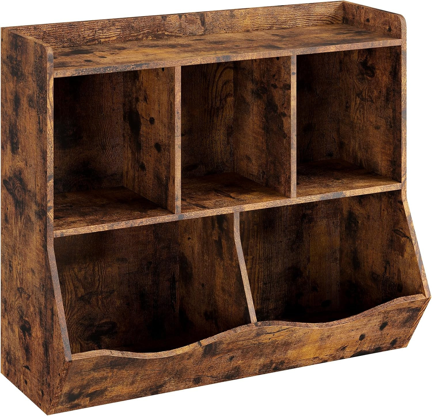 Toy Bookshelf and Bookcase for Boys and Girls, Multi Shelf with Cubby Organizer