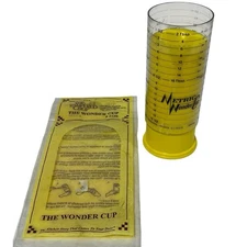 Vintage Pampered Chef The Wonder Cup Adjustable Measuring Cup USA Yellow 2220