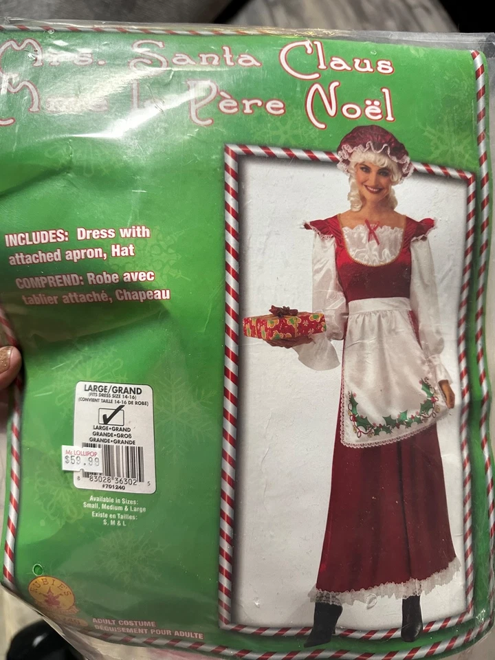 Mujer Ms. Santa Claus Disfraz Vestido y Sombrero Foto 2 de 4