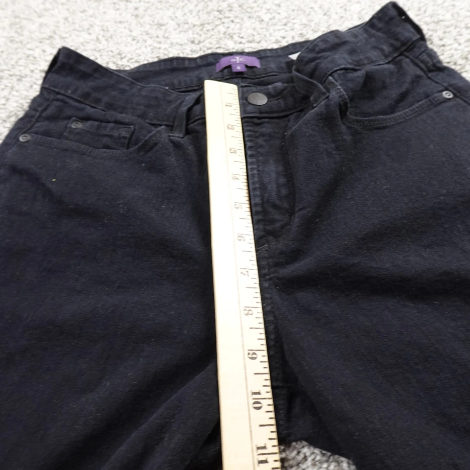 NYDJ Jeans Womens 6 Dark Black Denim Pants Barbara Boot Cut Lift Tuck Stretch - Image 4 of 4