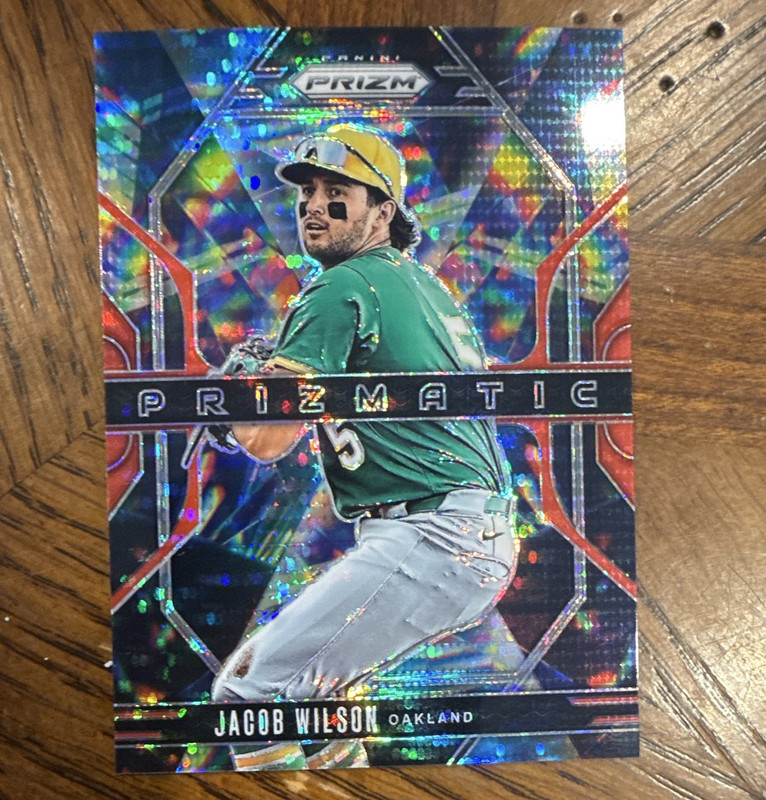 Panini Prizm Prizmatic 2025 Jacob Wilson Athletics RC #17 Blue Prizm /399