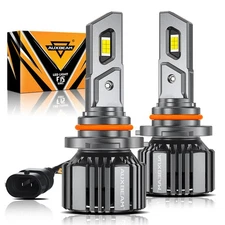 AUXBEAM 9005 LED Bulbs Headlight High or Low beam Conversion Kit Bright 25000LM