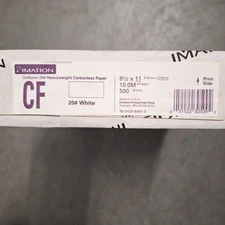 Imation CF-20 White Carbonless Paper 20lb 8.5x11 Inch Paper 500 Sheets