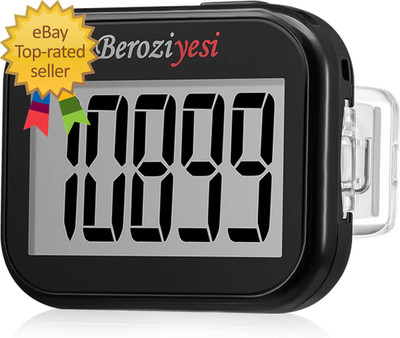 3D Pedometer for Walking Simple Step Counter for Walking with Removable Clip