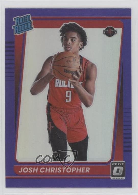 2021 Panini Donruss Optic Rated Rookie Purple Prizm Josh Christopher #200 08aq