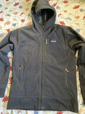 Patagonia Insulated Sidesend Full Zip Black Hoody Jacket Mens Small
