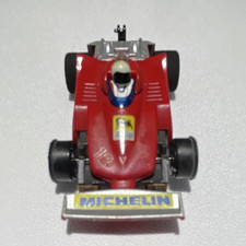 TYCO 440 X2 HO Scale Slot Car Indy Car #12 Red w/ Michelin Front Wing
