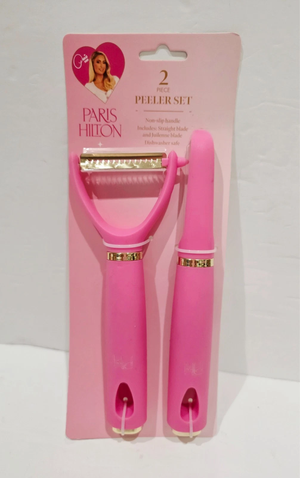 PARIS HILTON Pink 2pc Peeler Set NEW