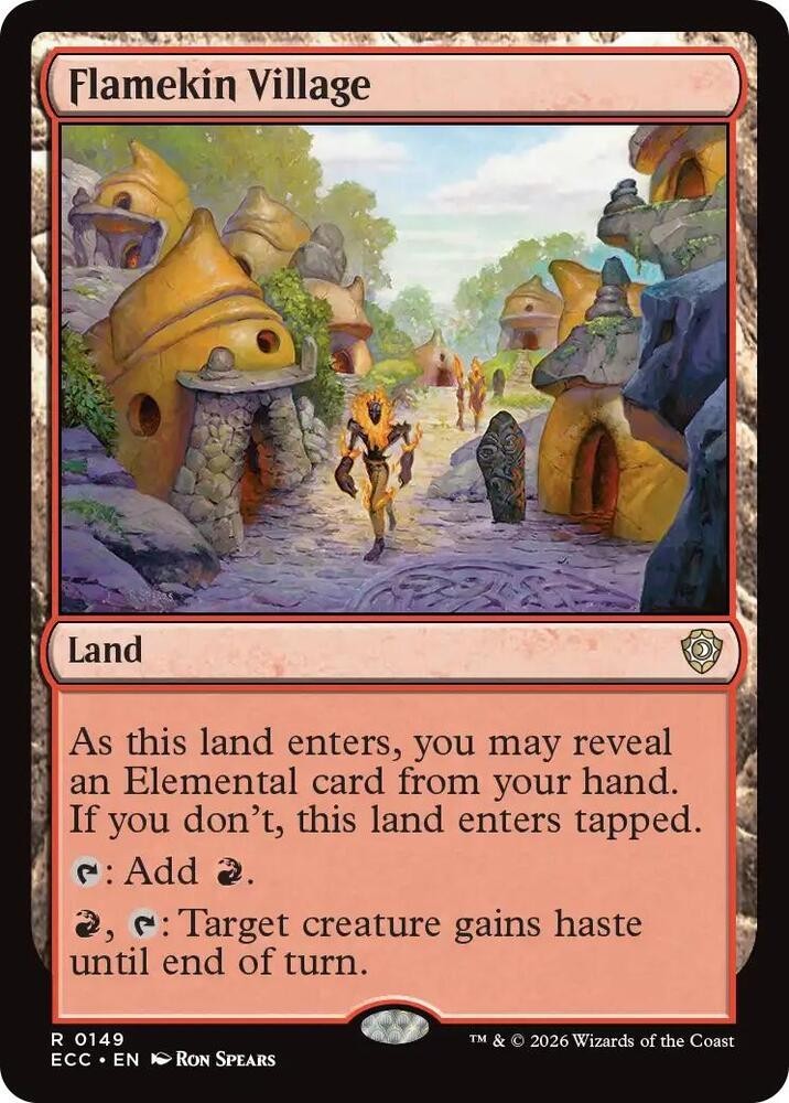 NM Flamekin Village, MTG, Lorwyn Eclipsed, Magic the Gathering, 149