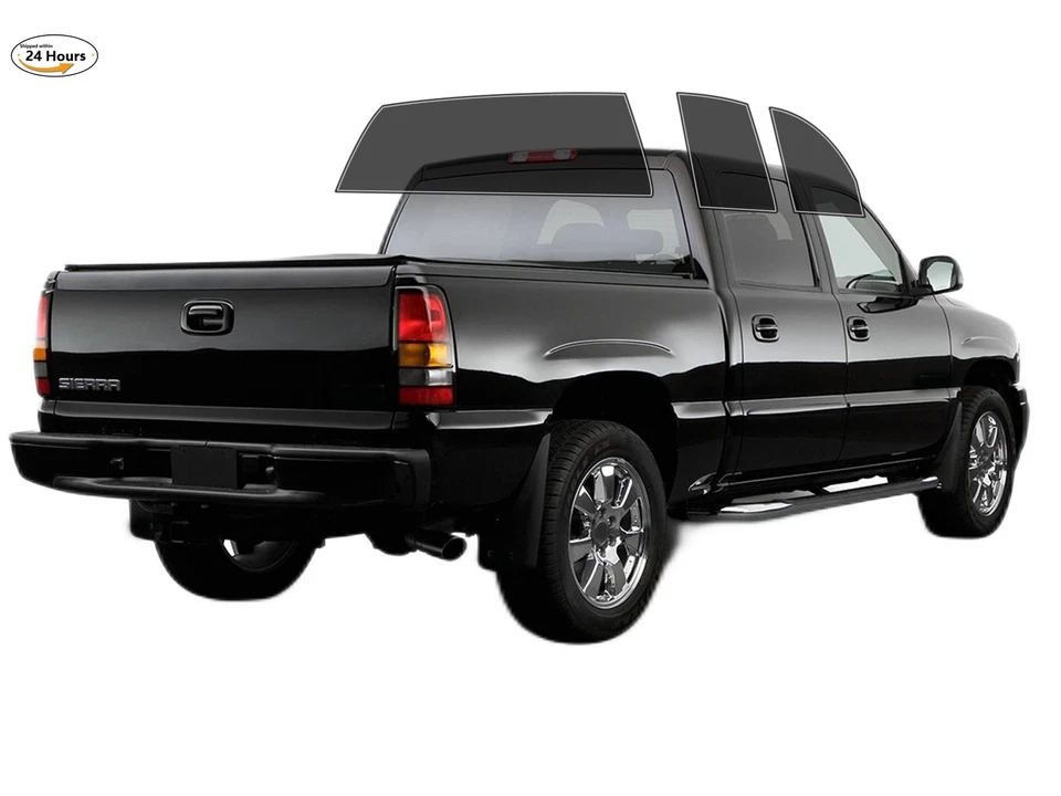 PreCut 2Ply Window Tint Film Kit For 1999-2006 GMC Sierra 1500 Crew Cab - Image 2 of 4