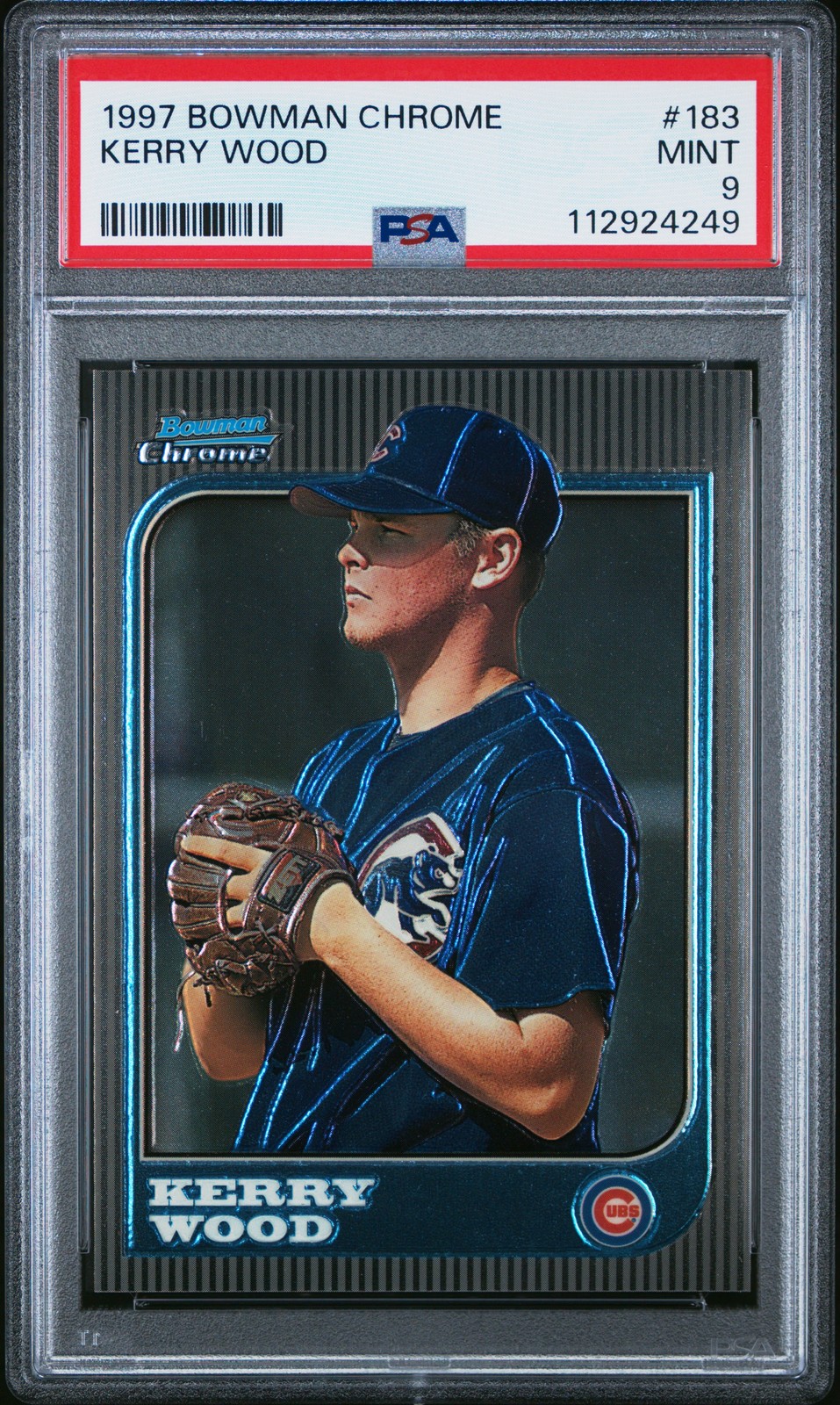 1997 Bowman Chrome #183 Kerry Wood RC PSA 9 MINT Chicago Cubs