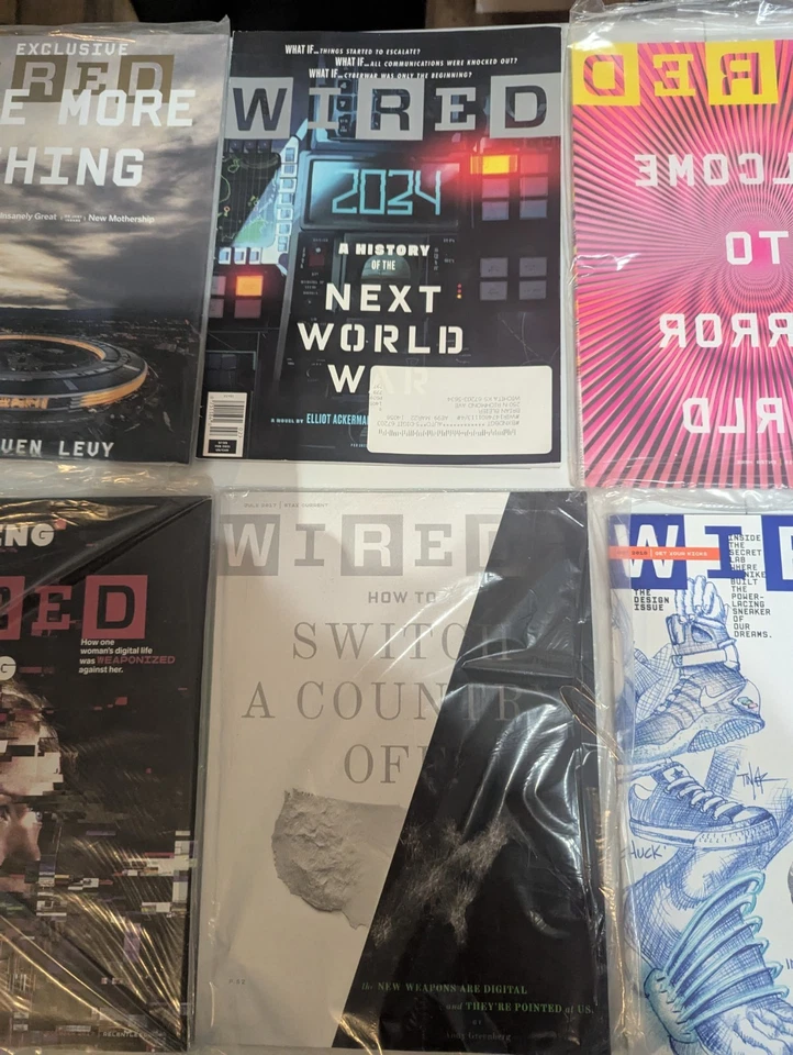 Huge Wired Magazine Lot, Various Years Some Never Opened Elon Mark Bezos - Image 2 of 4