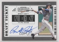 2019 Contenders Draft Picks RPS Ticket Brett Baty (Bat in Right Hand) Auto 0dy5