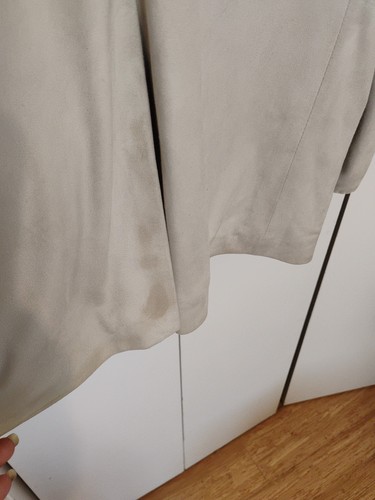 Robert Graham Faux Suede Sport Coat Blazer Stone Grey Classic Size 42 - Picture 9 of 14