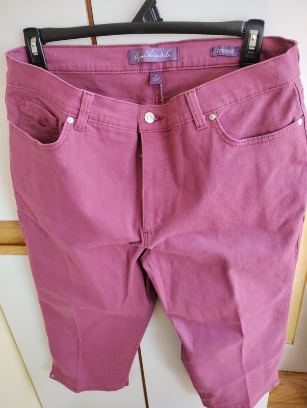 gloria vanderbilt amanda capris size 18.Purple
