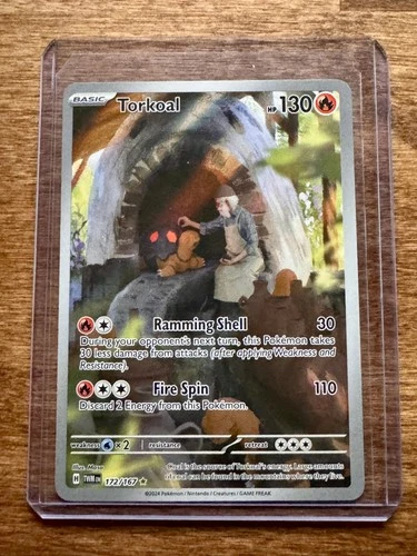 Torkoal 172/167 Twilight Masquerade Illustration Rare Pokemon Card TCG