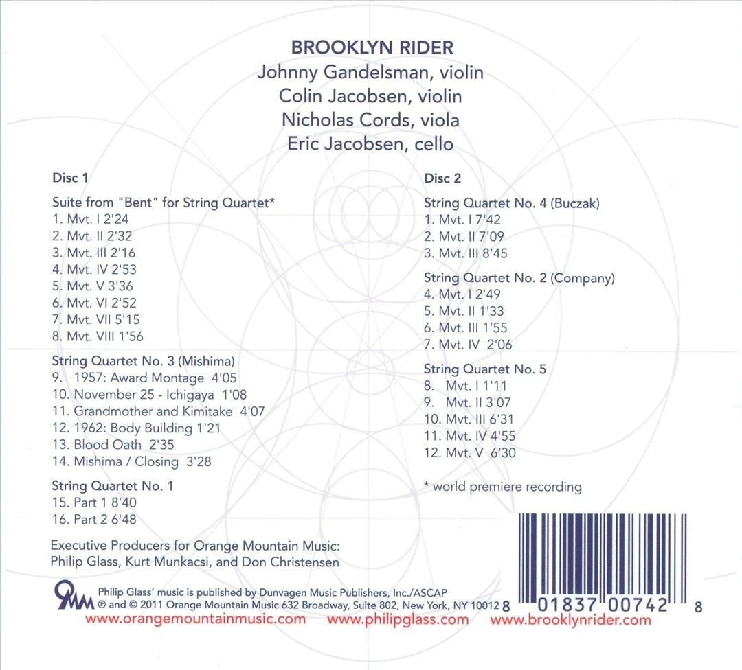 Philip Glass - String Quartets (2CDS) - Brooklyn Rider