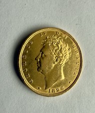 1826 King George IV Full Gold Sovereign Coin 22ct Gold