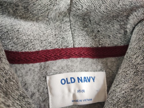 Old Navy Boys Sweater Knit Shawl Collar Sweatshirt Heather Gray XS (5) Pullover - Picture 2 of 11