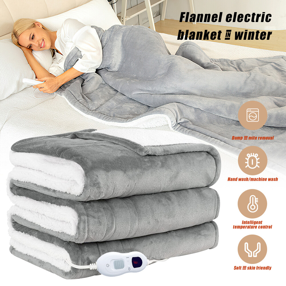 HEATED ELECTRIC BLANKET THROW BLANKET Fast Heating Mini Electric Space  Heater | eBay