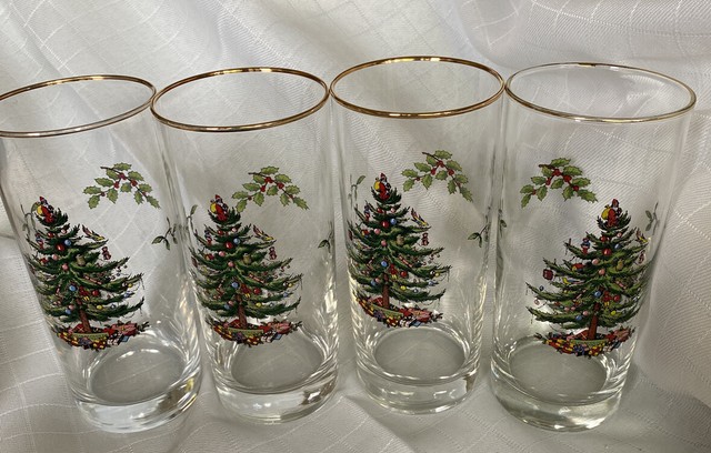 spode christmas tree tumblers