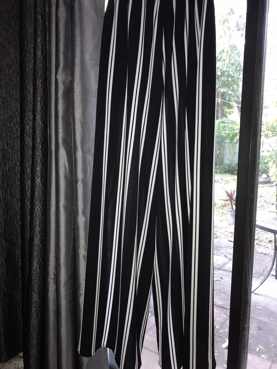 Blue striped deals palazzo pants