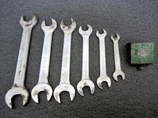 Vintage Indestro Klip-Tite 6pc Metric Open Wrench Set No. 941 Made in USA